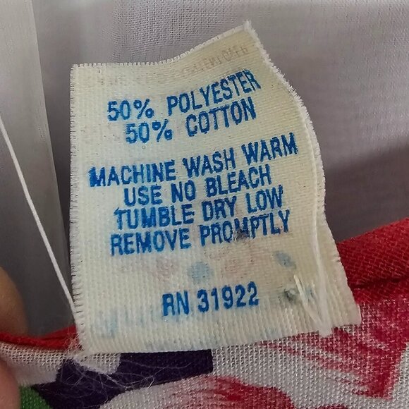 Vintage Purple Red Floral Tank Pearl Snap Retro Boho Hippie M - Picture 10 of 11